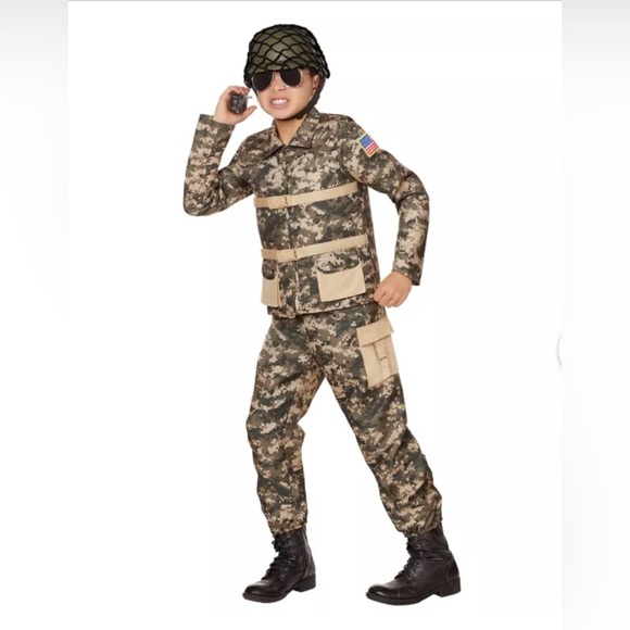 Spirit Halloween Camouflage Army Costume for Kids - Picture 1 of 10